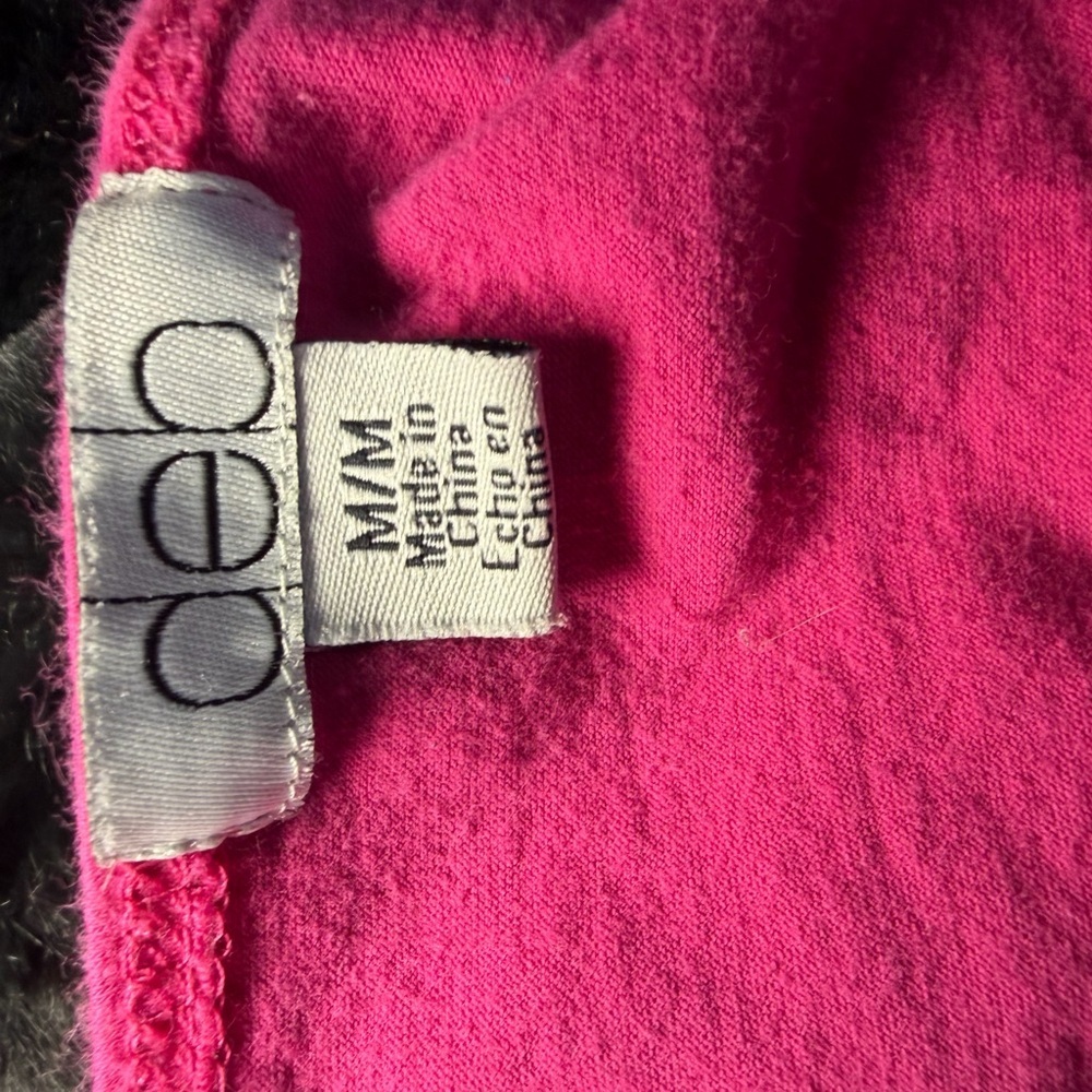 VTG Deb Y2K Lace Trim Pink Cami Tank Top Size Medium. - Picture 5 of 5